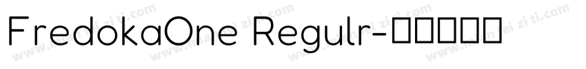 FredokaOne Regulr字体转换